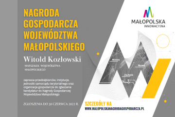 Ruszył nabór do Nagrody Gospodarczej Województwa Małopolskiego 2022!